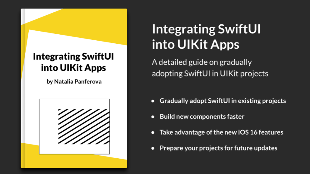 Integrating SwiftUI into UIKit Apps book banner