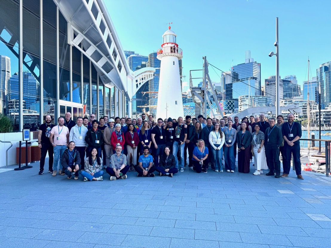 Speakers and attendees at /dev/world on tour in Sydney