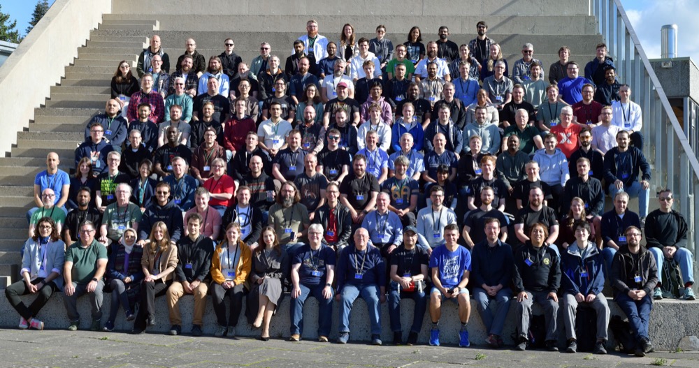 Speakers and attendees at iOSDevUK in Aberystwyth