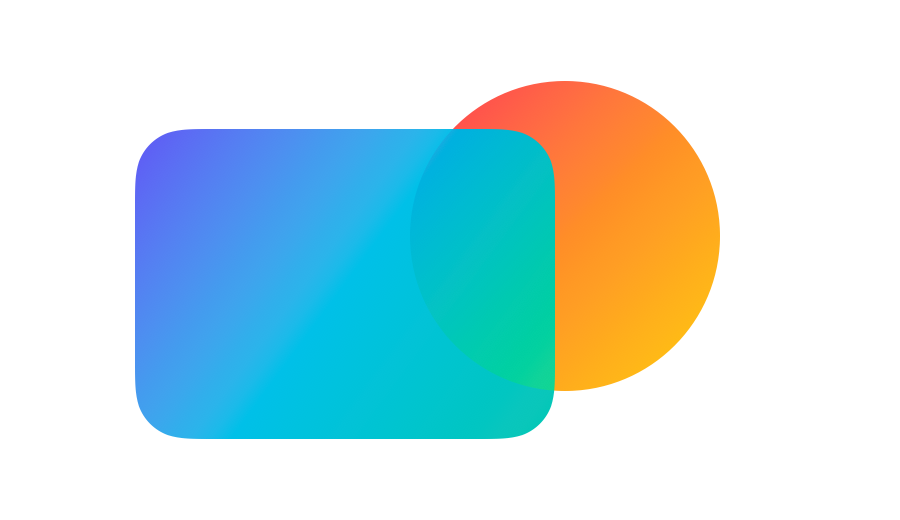 The soft light mode makes a restrained contrast and color change in the overlap