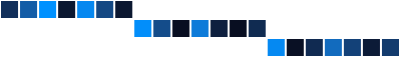 Three weeks of daily rectangles forming a staircase because each date retains its position in time on the horizontal axis