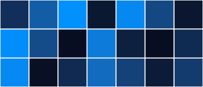 Three weeks of daily rectangles aligned into seven weekday columns