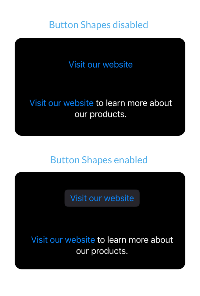Adjust SwiftUI controls for the Button Shapes accessibility setting