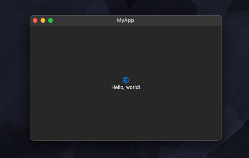 Screenshot of a macOS app window with the default opaque background in dark mode