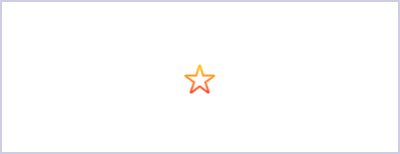 A glowing neon star icon with a gradient from yellow to red