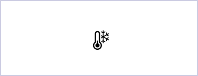 An icon depicting a thermometer with a snowflake symbol next to it