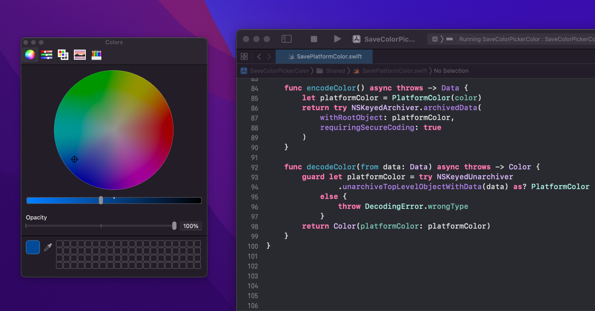 Encode And Decode SwiftUI Color