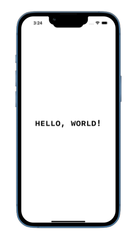 iPhone screen displaying text in bold, monospaced and small caps