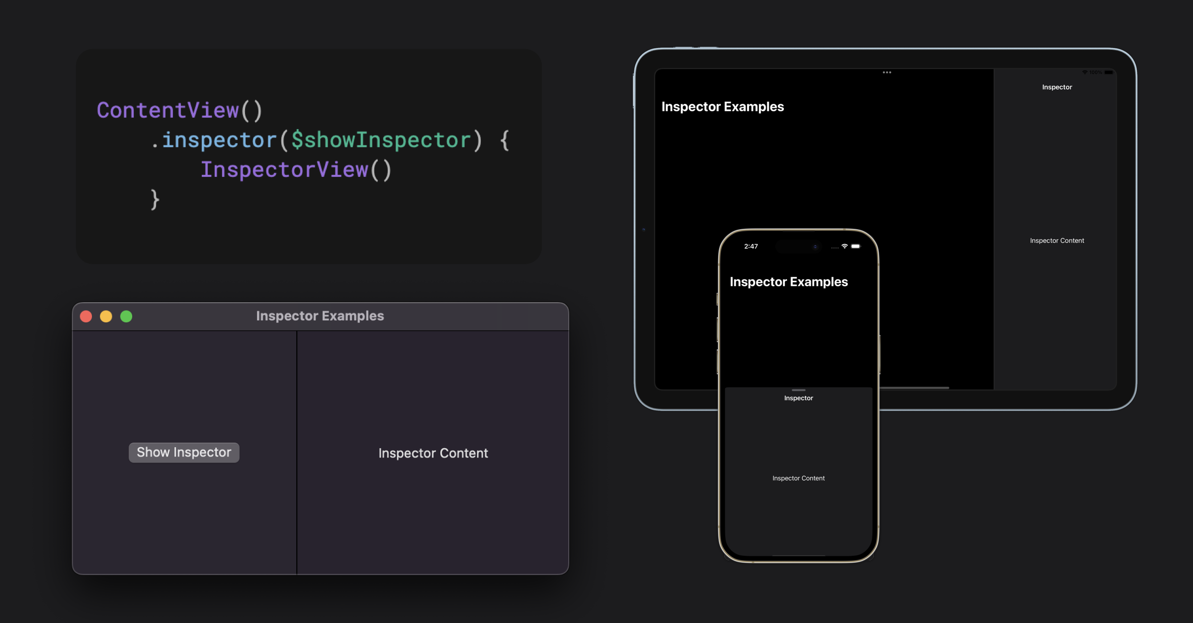 Inspectors In SwiftUI