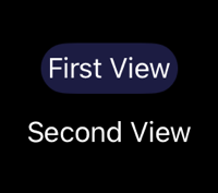 Screenshot showing a focused SwiftUI view with custom background style.