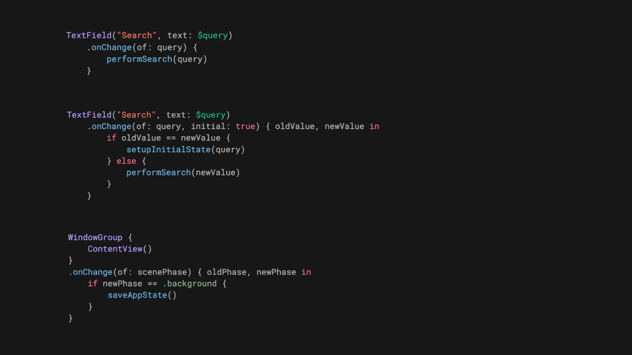 Overview of the onChange() modifier in SwiftUI