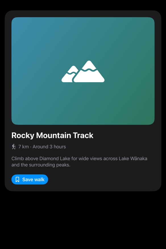 A taller resizable app window where the card uses a vertical arrangement