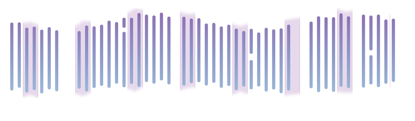 Nightly sleep ranges arranged by week